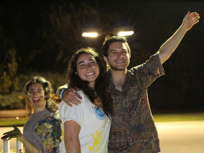Photograph of students smiling