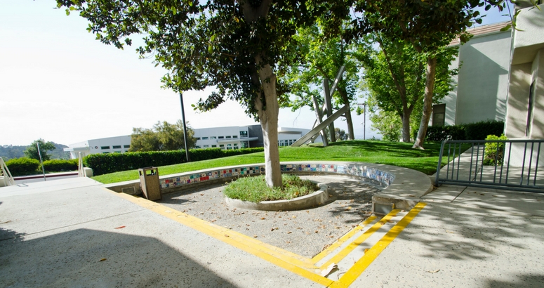 Image of courtyard in front of Keifer Hall at AJU
