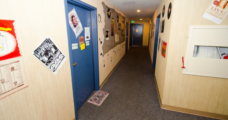 Image of hallway in Keifer Hall, the main dorm for students at AJU