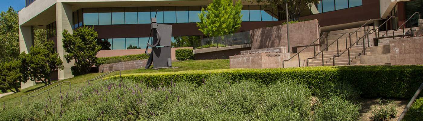 Image of backside of AJU's familian campus in Bel Air