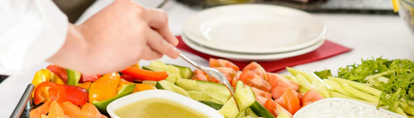 Photograph of food being served