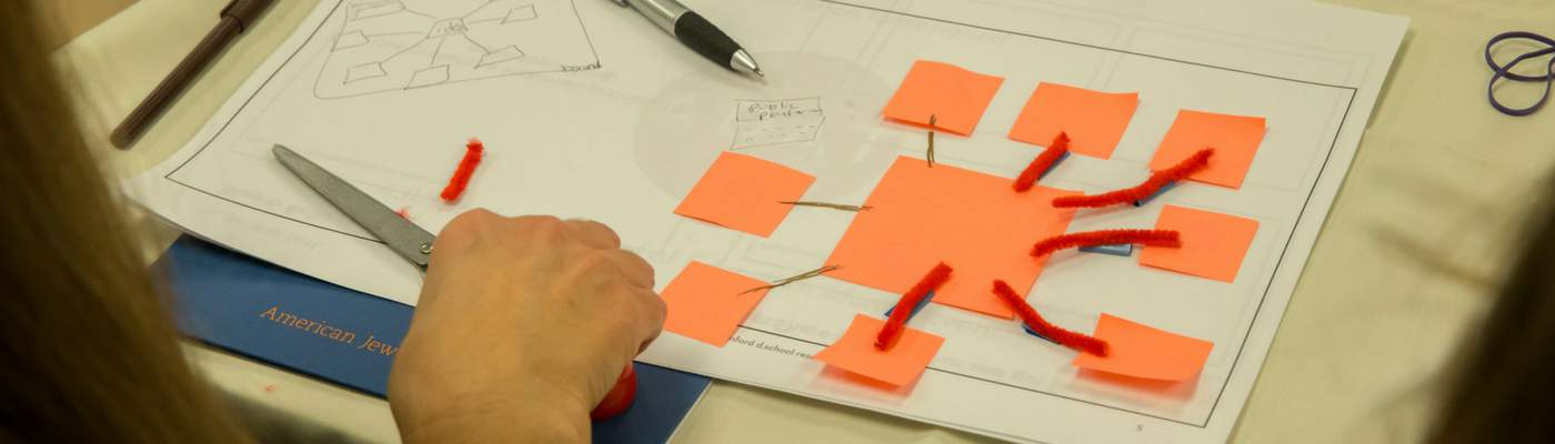 Photograph of a working graph