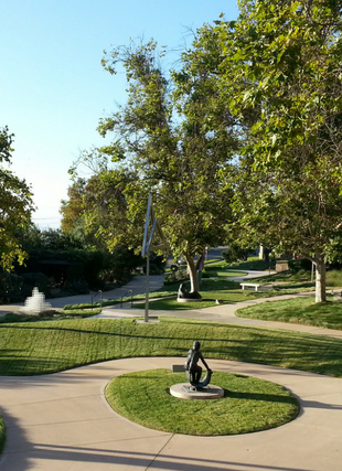 Photograph of sculpture garden