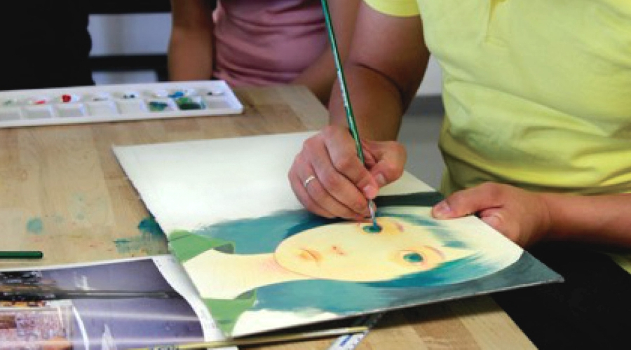 Image of children's book illustration in progress