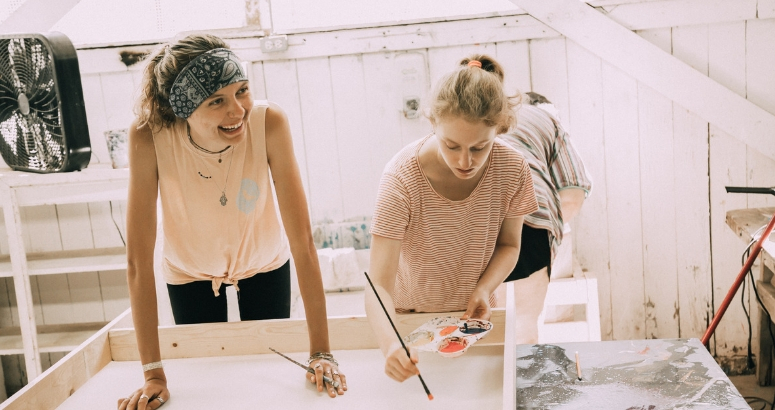 BCIers in art studio