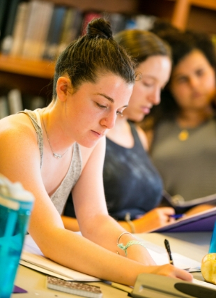 Woman taking notes