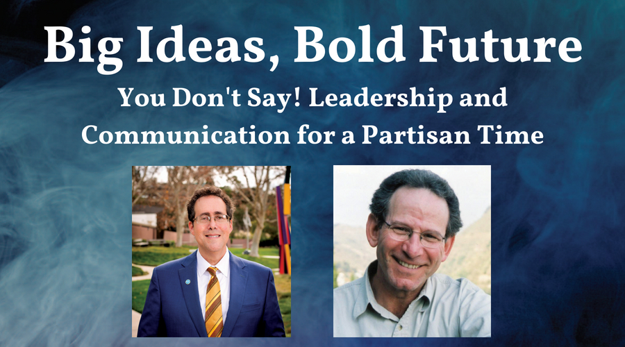 Photos of each of our speakers: Rabbi Dr. Bradley Shavit Artson and Professor Gary Orren