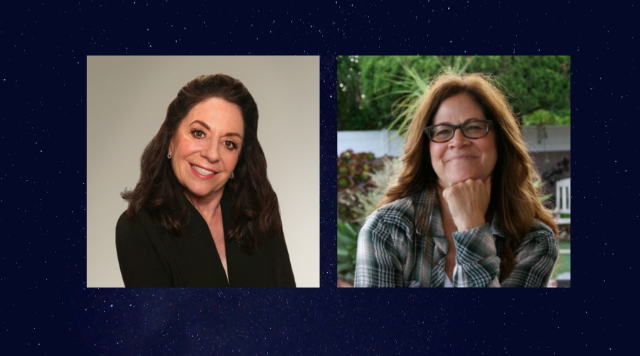 Headshots for each of the two stand-up comedians: Monica Piper and Sue Kolinsky
