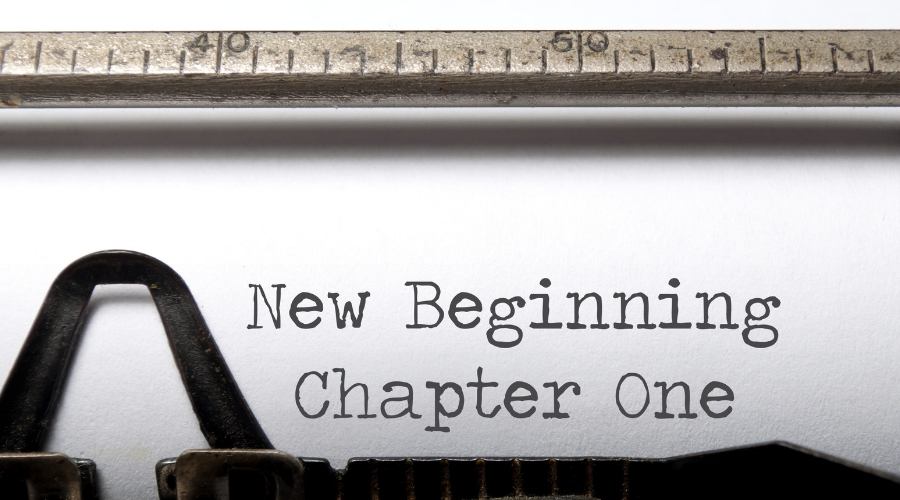 Photo of words "New Beginning"