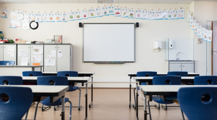 Photo of empty classroom