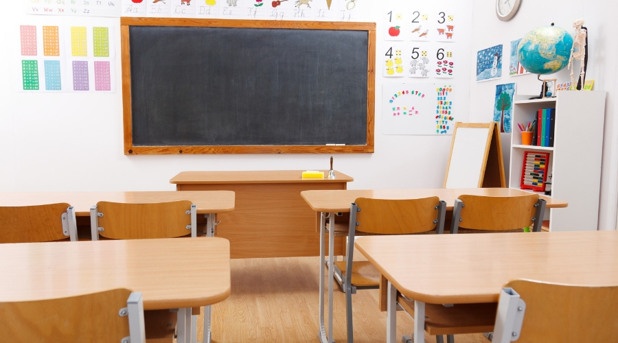 Photo of elementary classroom