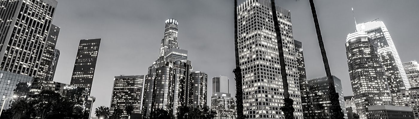 Photo of downtown LA buildings