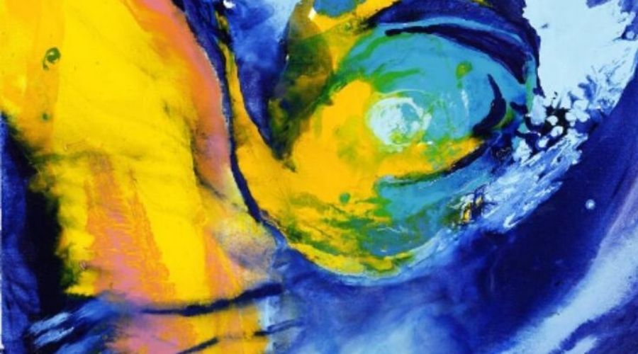 Picture of an abstract oil painting