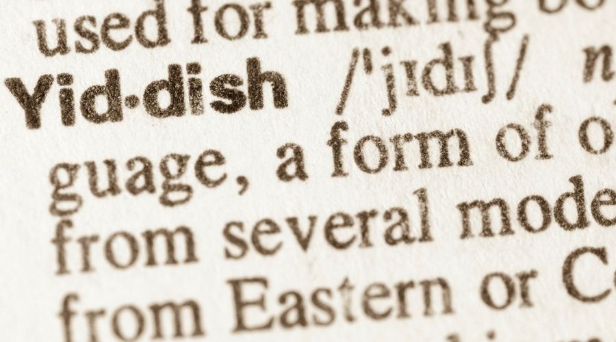Yiddish letters and words