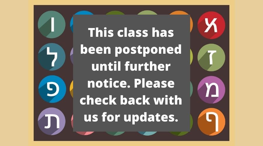 this class has been postponed through the first week of April, 2020. Please monitor your email for updates from instructors