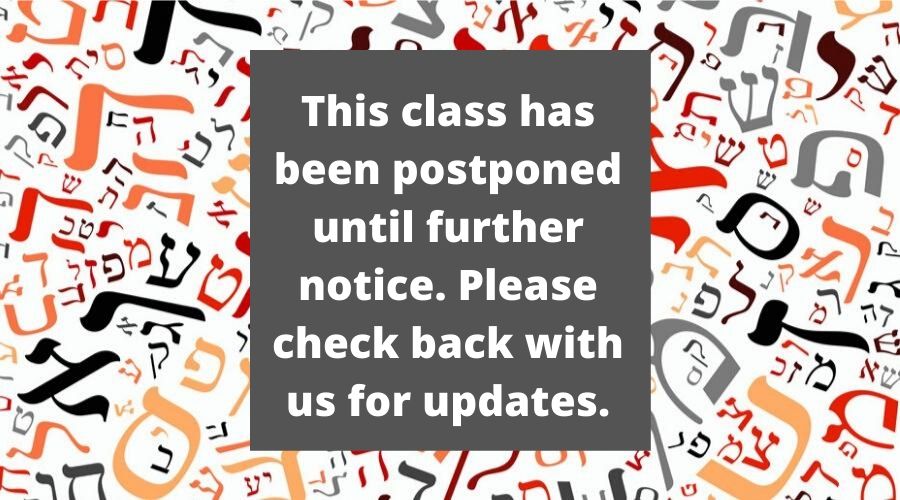 this class has been postponed through the first week of April, 2020. Please monitor your email for updates from instructors