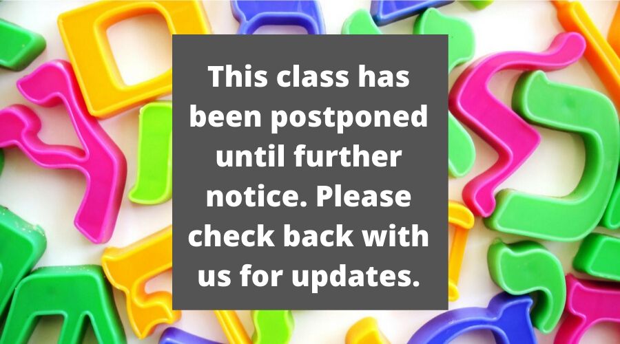 this class has been postponed through the first week of April, 2020. Please monitor your email for updates from instructors