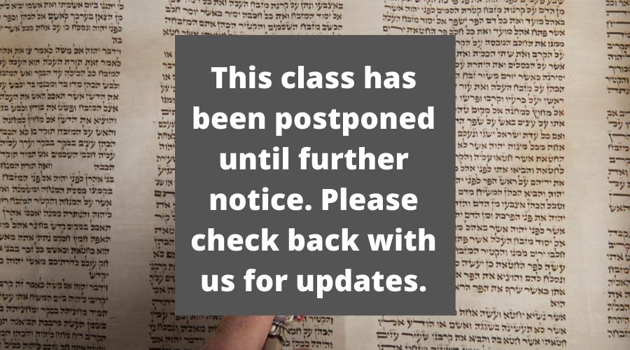 this class has been postponed through the first week of April, 2020. Please monitor your email for updates from instructors