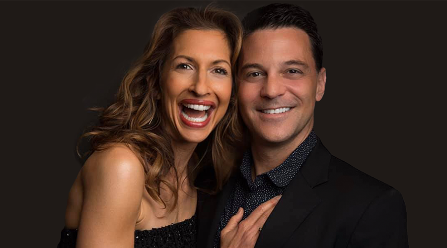 Photo of Alysia Reiner and David Basche