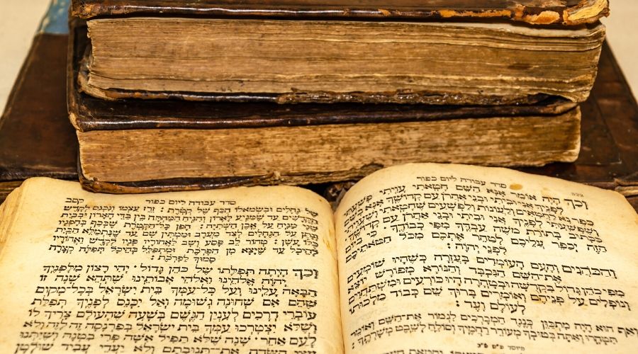 midrash open to a page of text