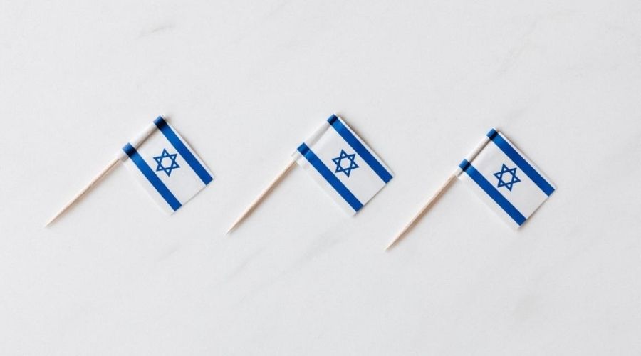 Phpto of Israeli Flags