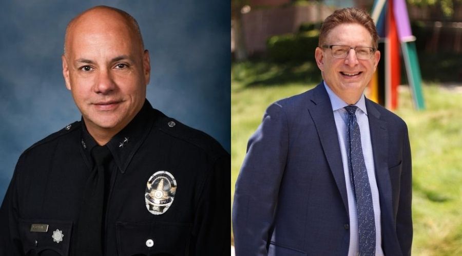 Deputy Chief Rodriguez and Jeffrey Herbst side by side