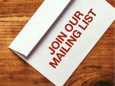 join our mailing list