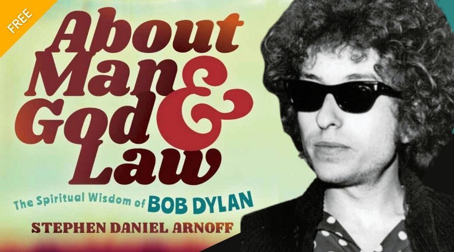Bob Dylan headshot placed on titled event ad