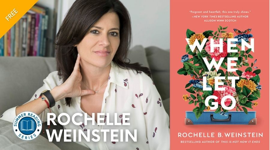 Rochelle Weinstein with book graphic "When we let go"