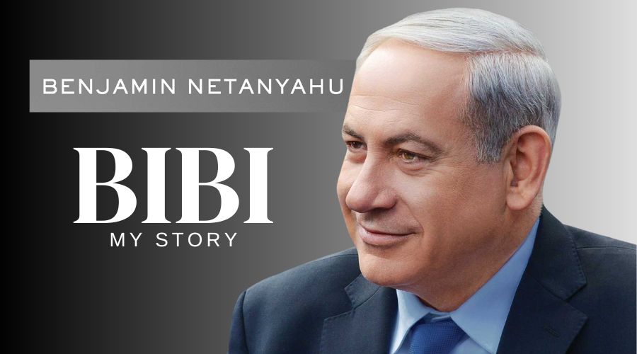 Bibi My Story Event Graphic with Headshot of Benjamin Netanyahu