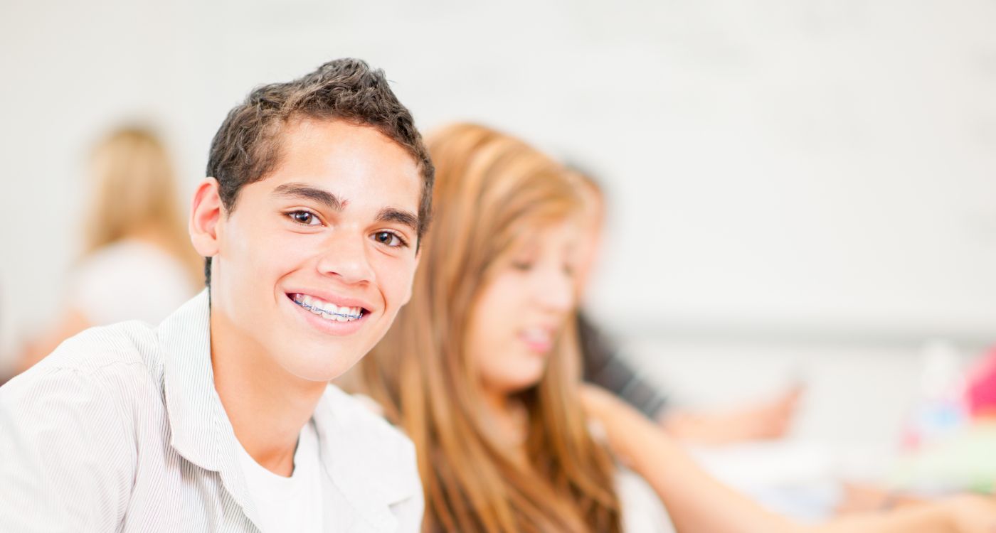 Student smiling