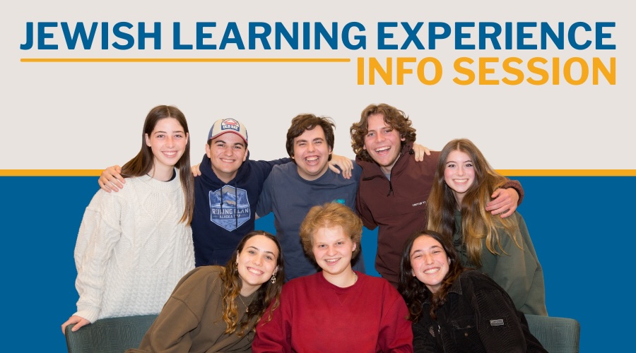 Jewish Learning Experience Info Session with a group of teenagers