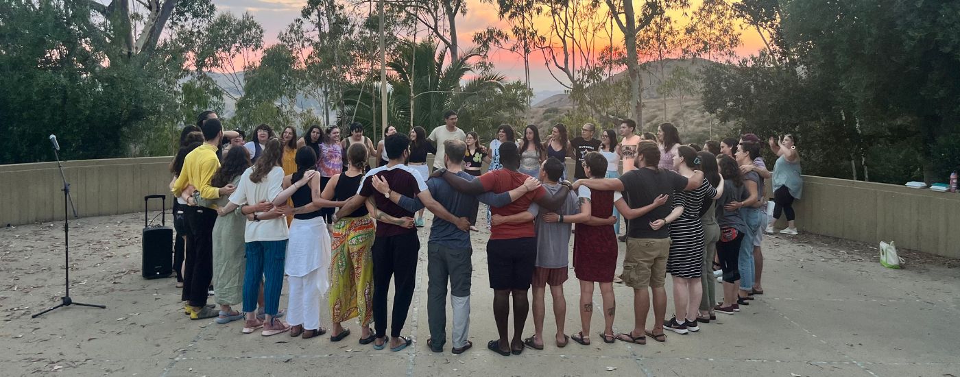 Photo of Students in a Circle at Brandeis