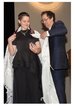 Photo of student being ordained