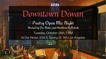 Flyer for Poetry Open Mic Night