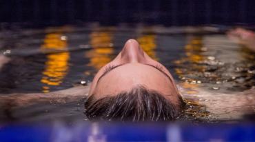 Photo of women floating in water