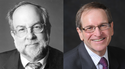 headshots of ron wolfson and rabbi ed feinstein