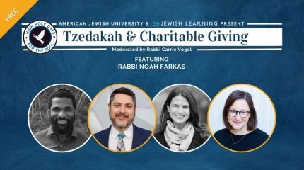 Graphic for High Holy Days for the Soul: Tzedakah and Charitable Giving
