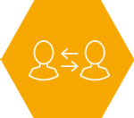 Icon of a graphic of two people